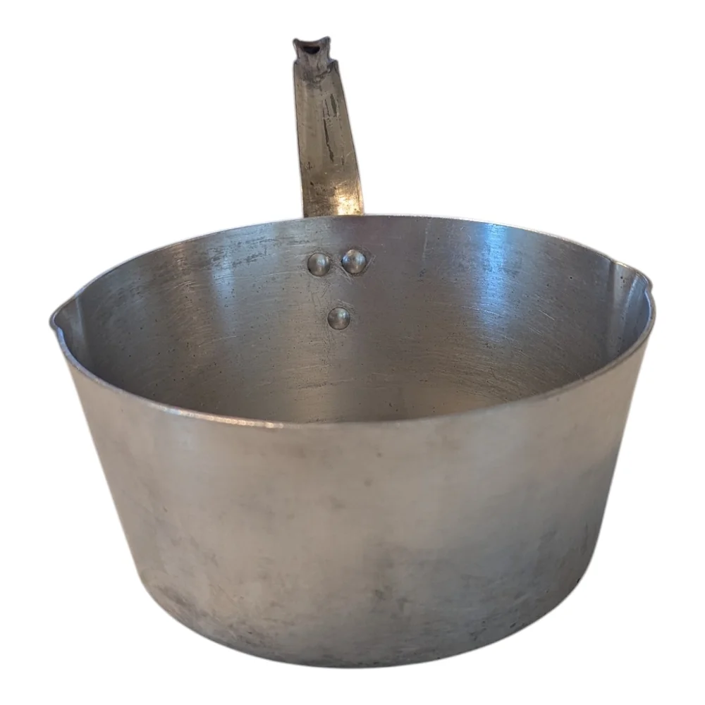 40s-60s MCM Buckeye Real Solid Aluminum Wooster Ohio USA 12 Gauge 3 Qt Pour Pot